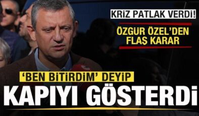 Kriz patlak verdi! Özgür Özel’den son dakika kararı: ‘Ben bitirdim’ deyip kapıyı gösterdi